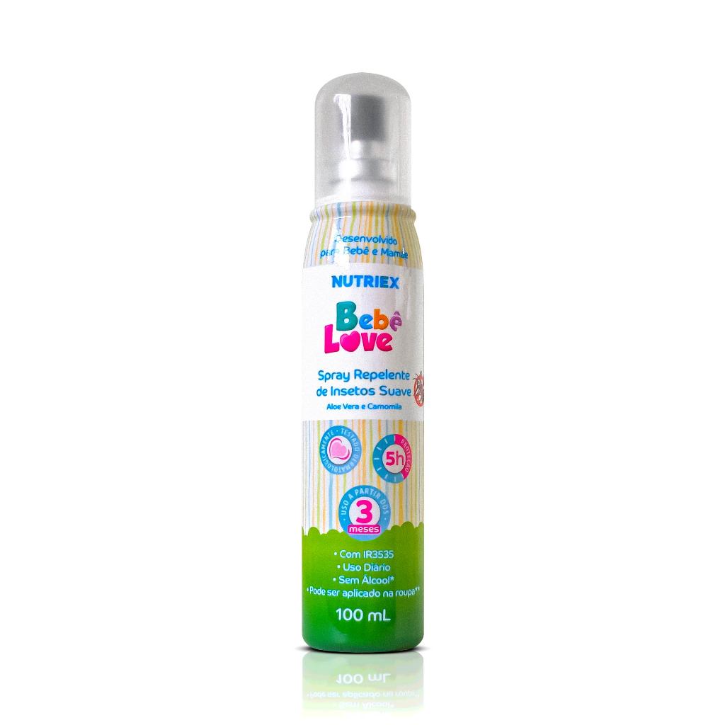 Repelente de Insetos Spray Bebê Love Suave 5 Horas 100ml Nutriex
