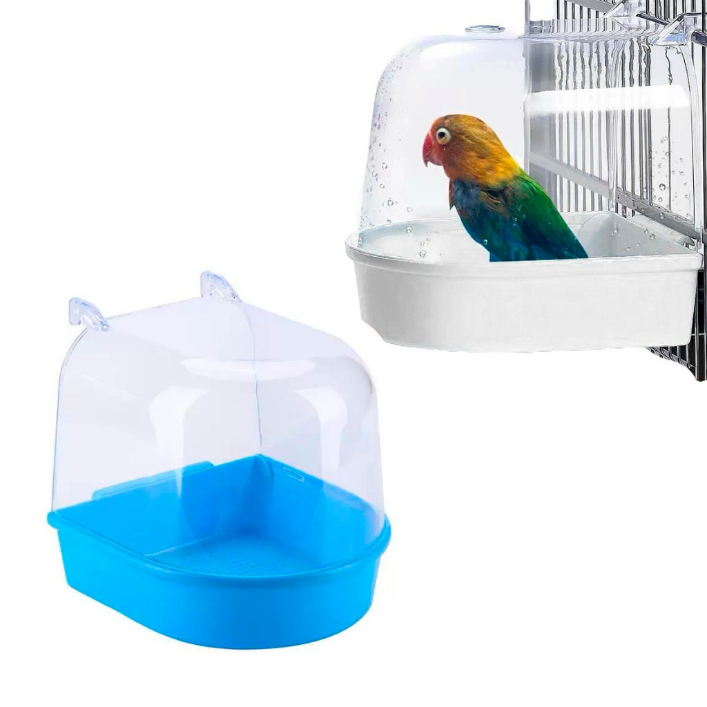 Banheira Pássaro Suspensa Calopsita Canarios Externa Divertida italiana