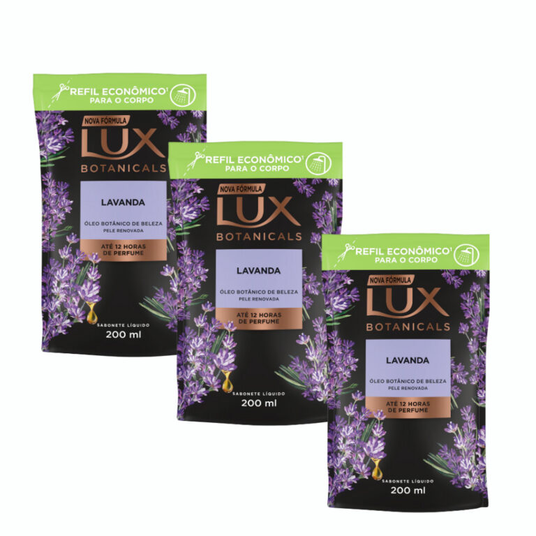 Kit  Sabonete lux refil 3 unidades 200ml.