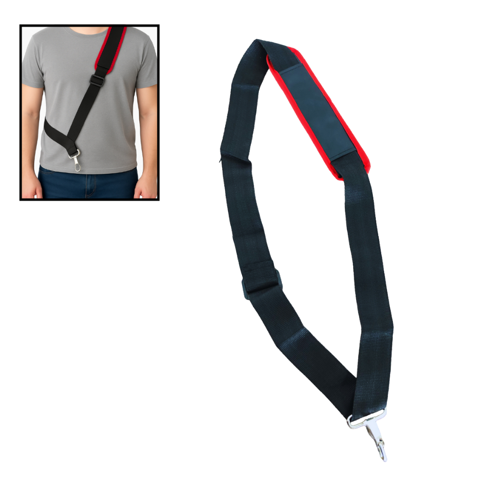 Cinto Simples de Sustentação Conforto Ajustável 85cm Para Uso Roçadeira Universal