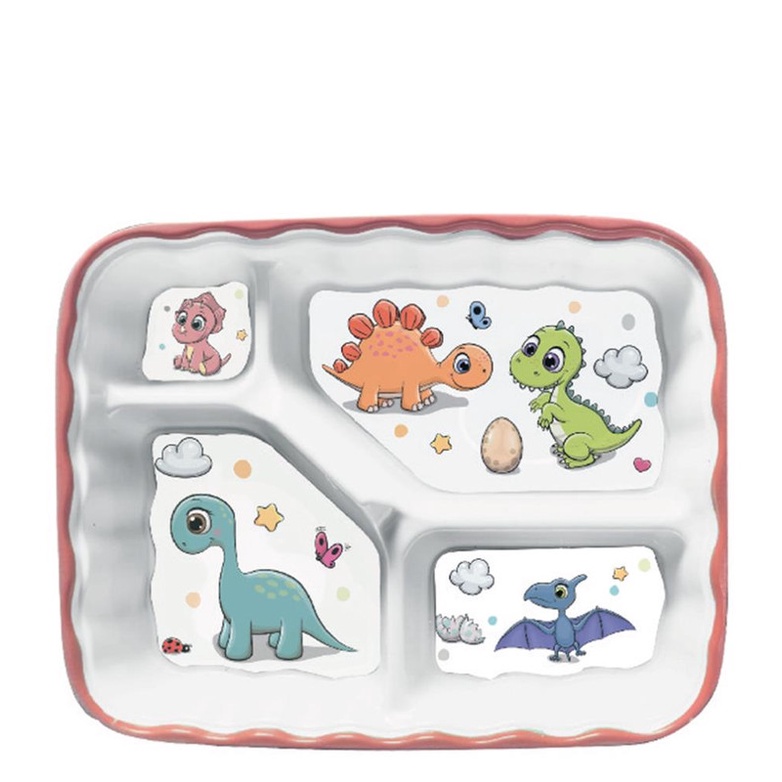ECOKITCHEN – PRATO P/ REFEICAO INFANTIL C/ DIV DINO