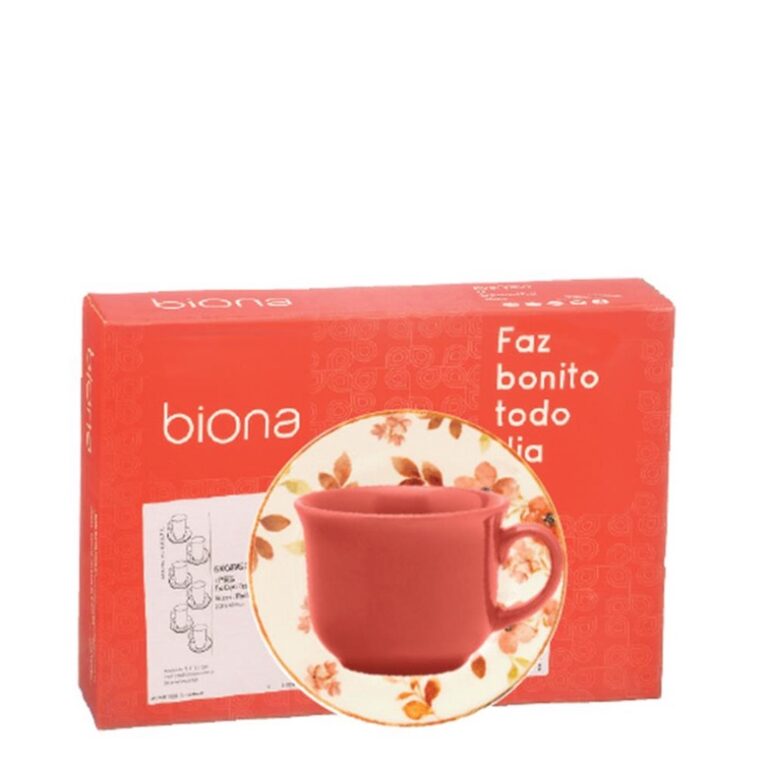 DONNA PLUS CHA DAS 5 CJ XICARA CHA C/ PIRES 12 PCS