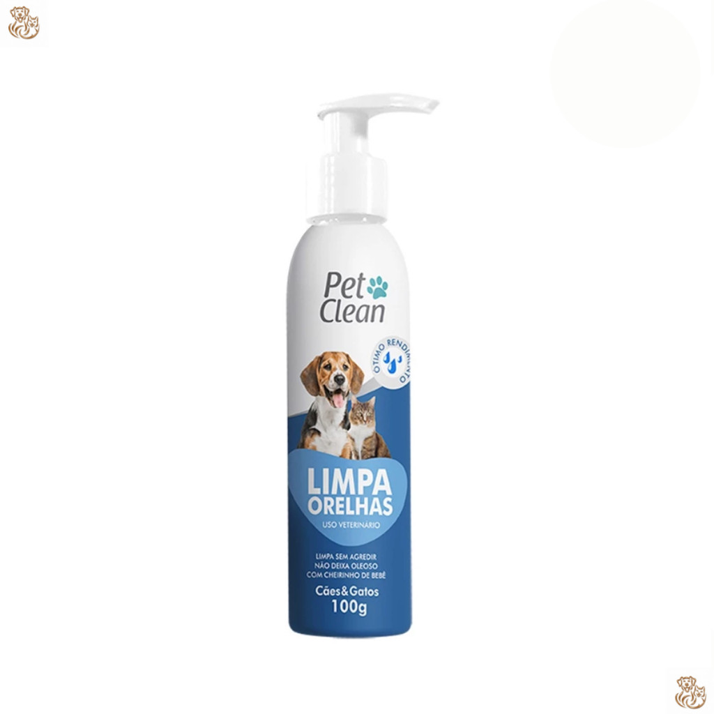 Limpa Ouvido Limpador De Orelha Cachorro Gato Pet Clean 100g