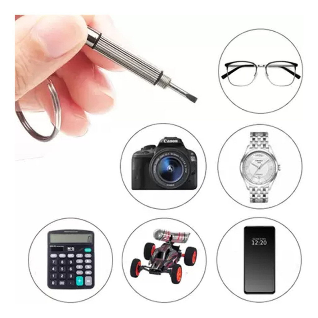 Kit Chave Para Apertar Parafuso De Oculos De Grau E De Sol