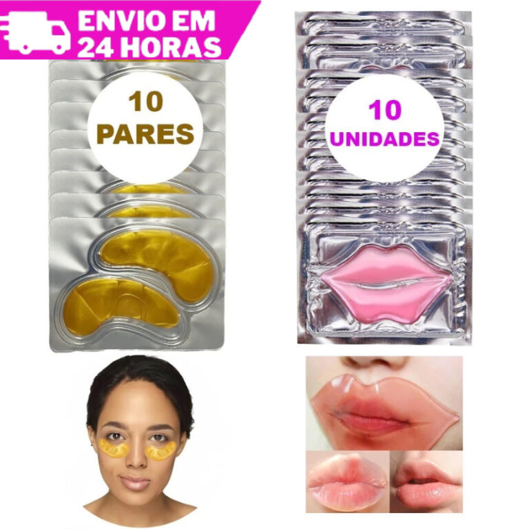 Kit 10 Hidratante Labial E 10 Pares Máscara Para 