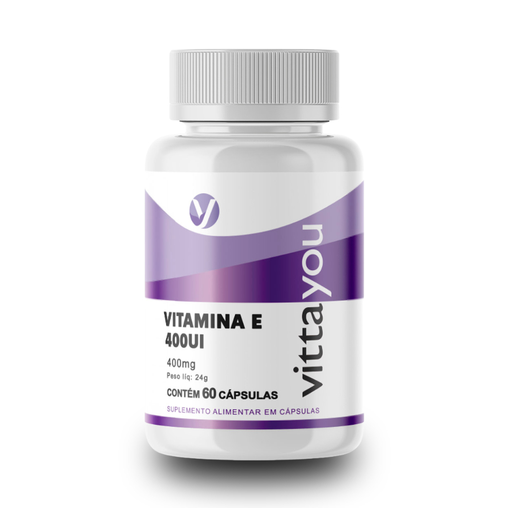 Vitamina E 400UI  Cápsulas Naturais para Proteção Celular