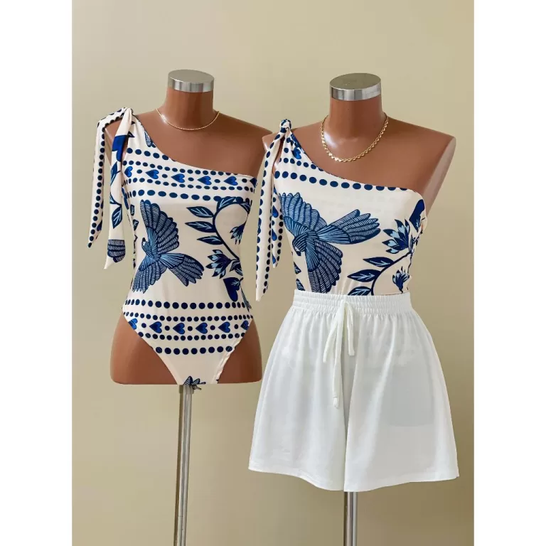 Short Branco  Look Verão Leve