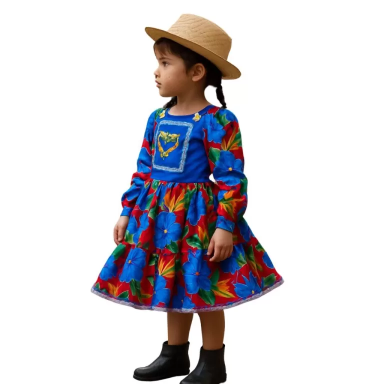 Vestidinho Junino Fantasia Caipira Feminino Infant