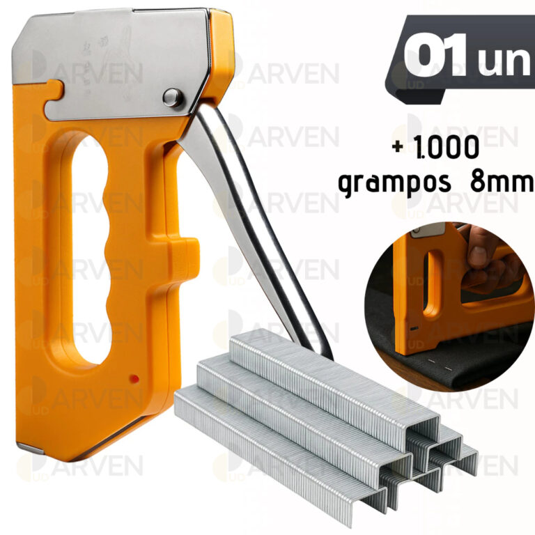 Grampeador Tapeceiro + 1.000 GRAMPOS ALTA PRESSÃO