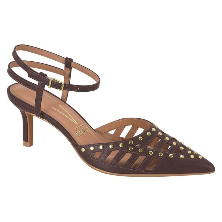 Scarpin Feminino Salto Baixo de Fivela Vizzano 