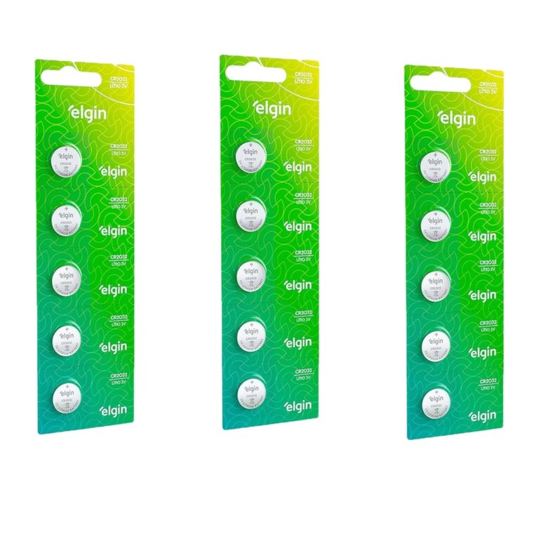 Bateria Pilha ELGIN CR 2032 Cartela 5,10 ou 15 Uni