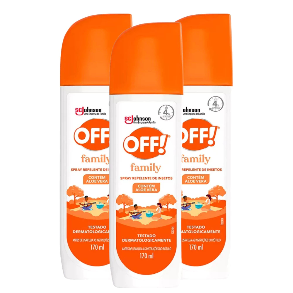 Repelente de insetos Off Family 170ml Spray