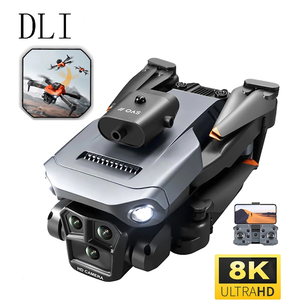 DLI Nova Drone 360° Rolling Dual Camera Motor Sem Escovas Profissional Obstáculos Fluxo Óptico RC