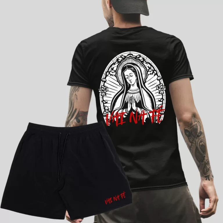 kit Camiseta Masculina Nossa Senhora de Guadalupe 
