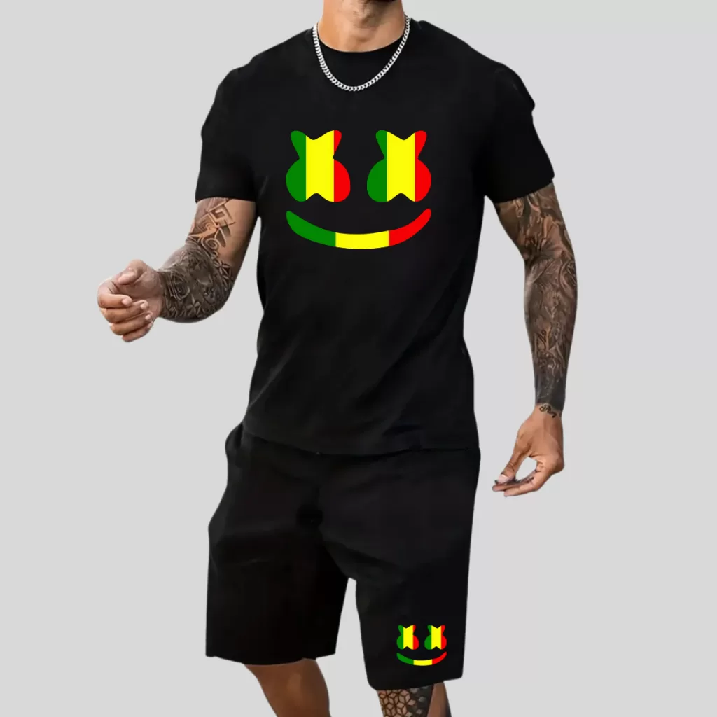 Conjunto Camiseta Roblox + Short De Praia Masculino com Elastano Lançamento
