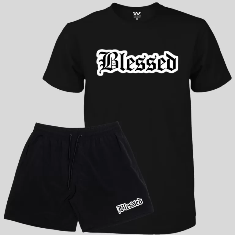 Conjunto Blessed Short Masculino Elastano + Camise
