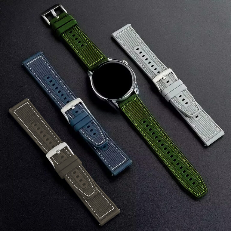 Pulseira em Silicone e Nylon compatível com Apple