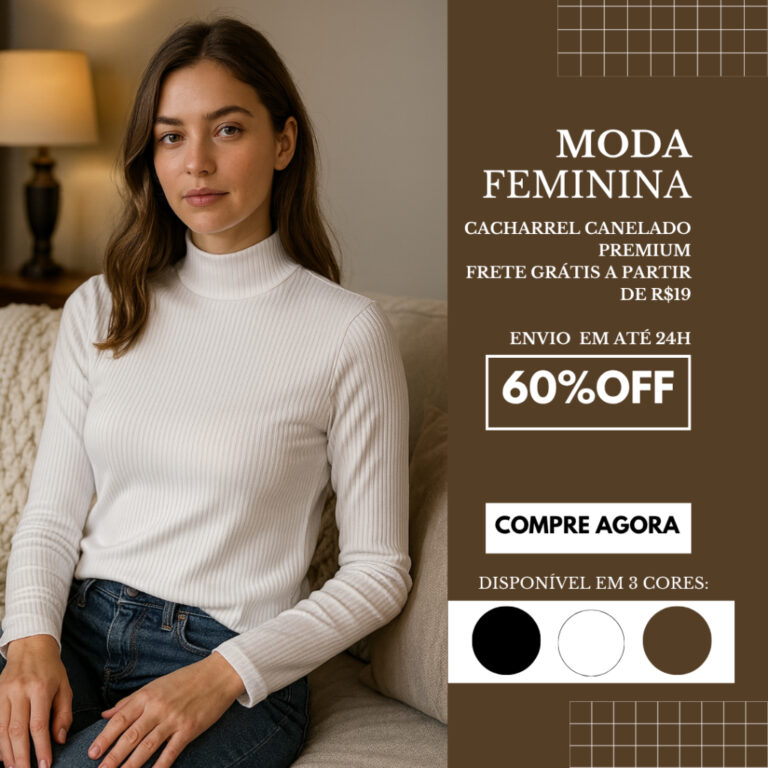 Blusa Feminina Canelada Casaco Cacharrel Manga Lon