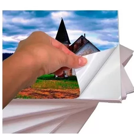 Papel Fotográfico Adesivo 80g A4 40 Folhas Glossy