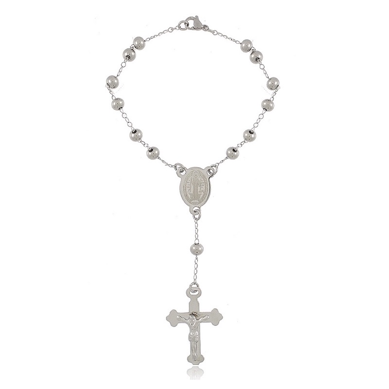 Terço Mini Aço Inoxidável 316L