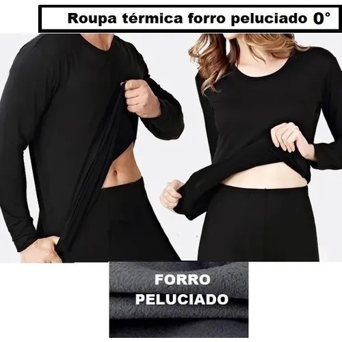 Roupa Térmica Conjunto Peluciado Blusa Com Calça