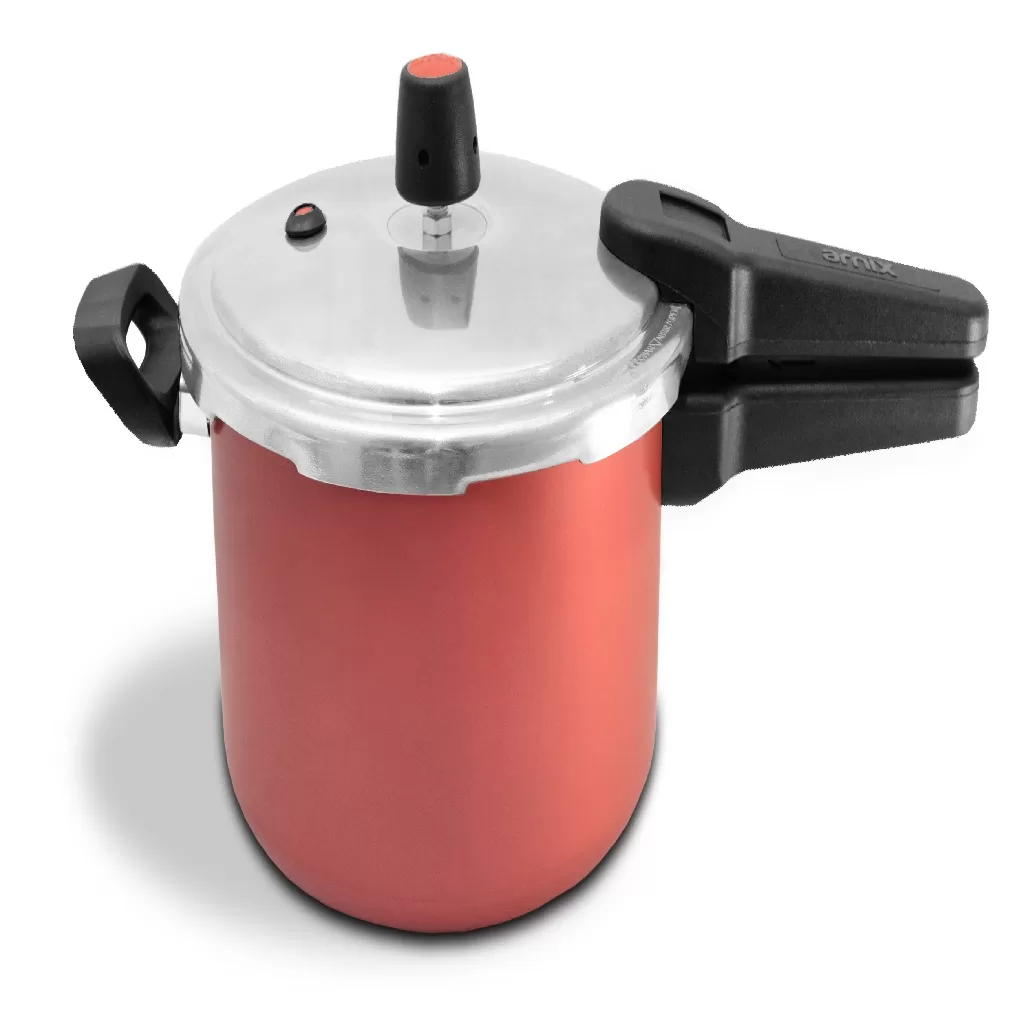 Panela De Pressão Fechamento Externo Antiaderente Cereja 4,5L