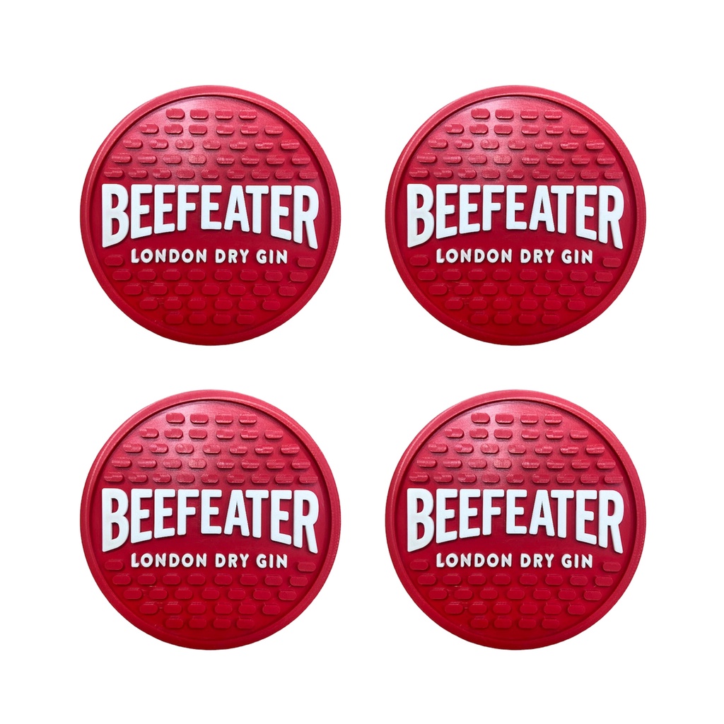 4 Porta Copos Apoio Tapete Escorredor Beefeater