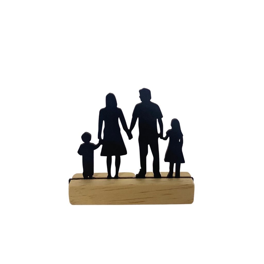 Enfeite de Mesa – Silhueta Família – Decoração