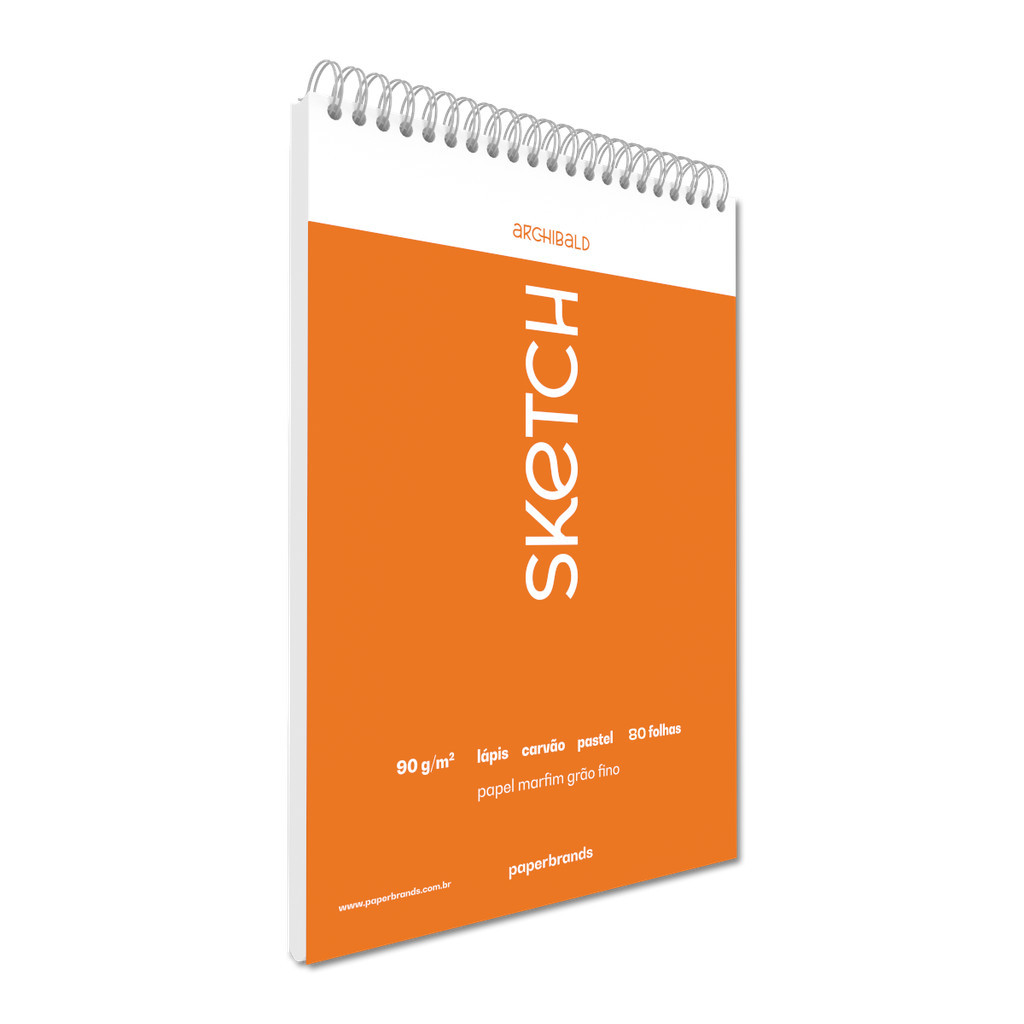 Bloco Desenho Sketch 90g 80 folhas ARCHIBALD