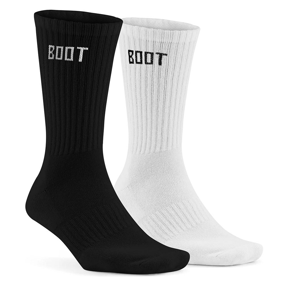 Par de Meia Unissex Esportiva Treino Academia Fitness Boot Training Brasil