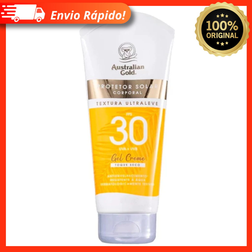 Protetor Solar Australian Gold Gel Creme FPS 30 200g