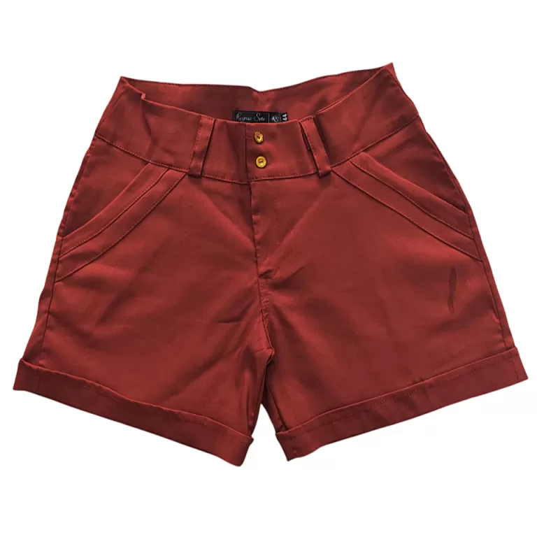 Bermuda Feminina Com lycra Cos Alto PLUS SIZE