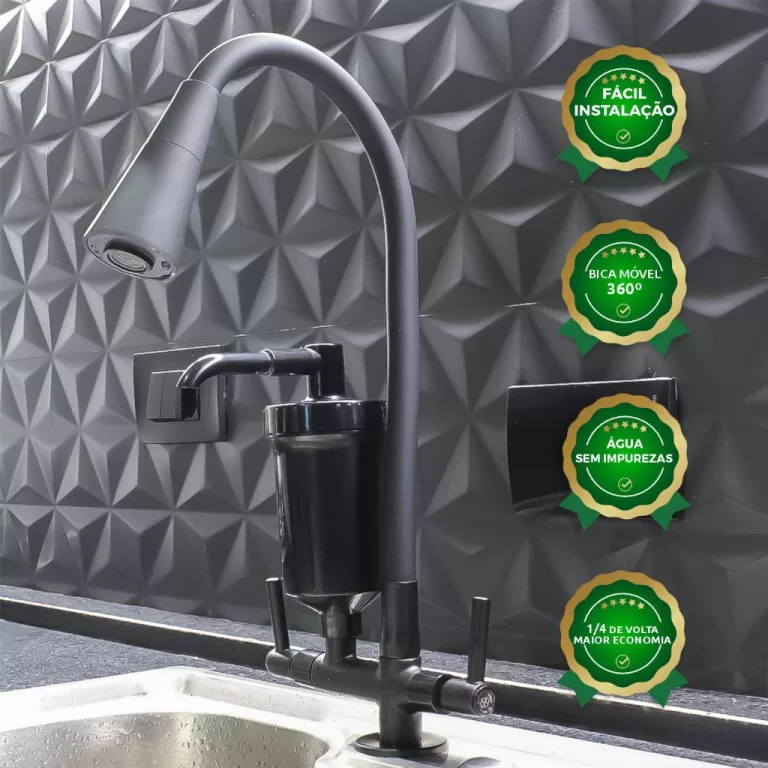 Torneira Filtro Gourmet Pia Cozinha Flexível Banc