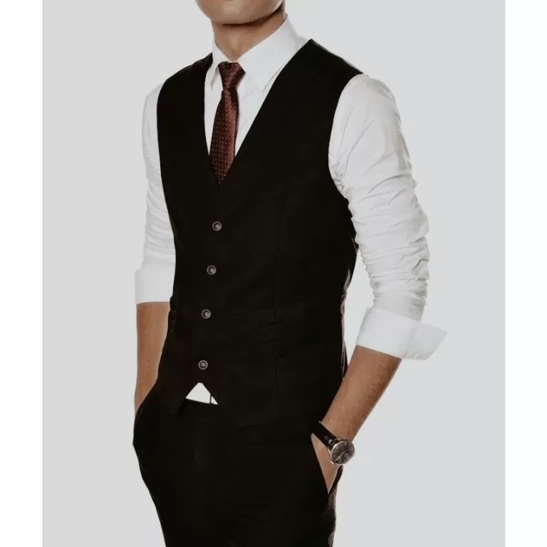 Colete Social Masculino Slim Com Regulagem –