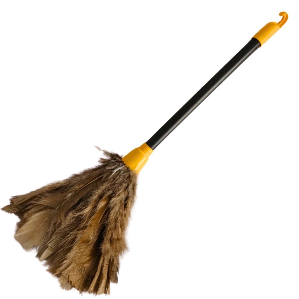 Espanador de Pó Penas de Peru Tira Limpa Poeira Pena Natural 32cm 42cm 52cm