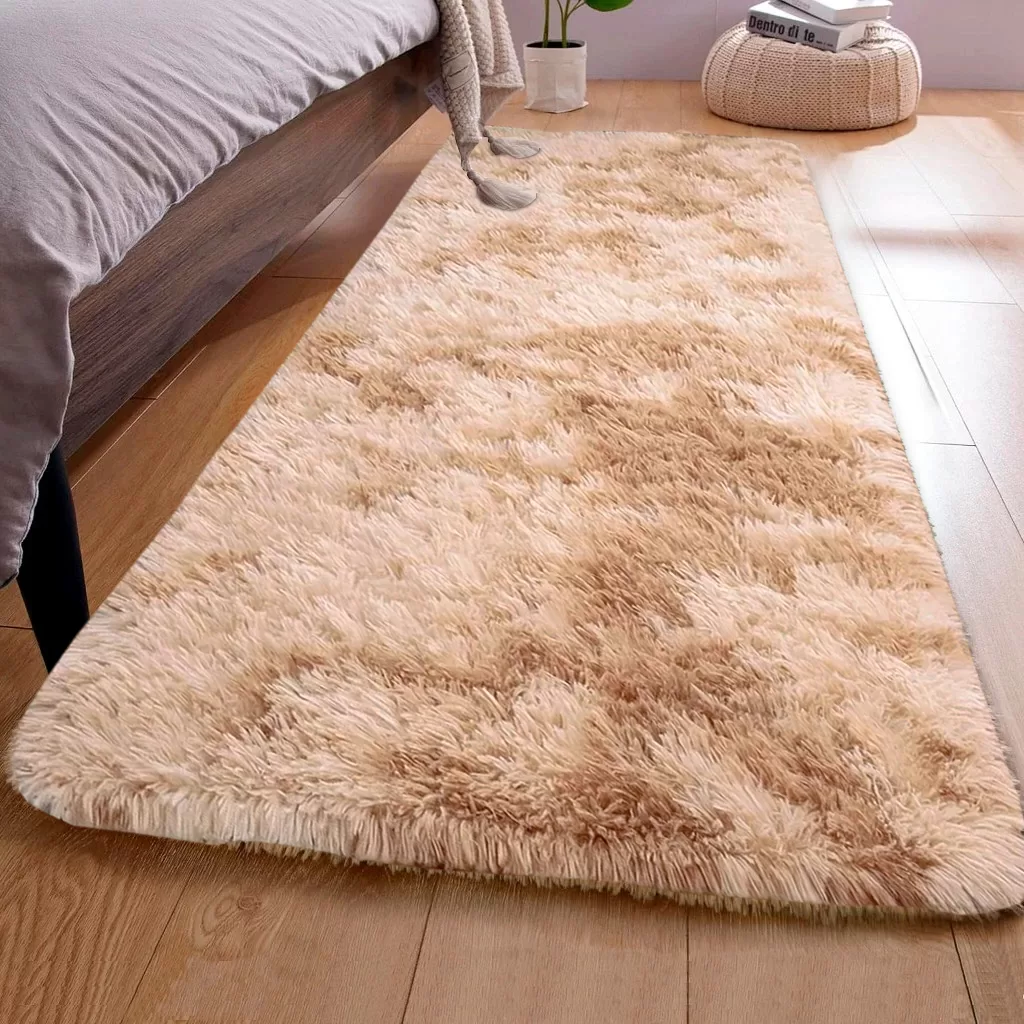 Tapete Passadeira 1,00 x 0,60 Antiderrapante Corredor Quarto Sala Felpudo Peludo