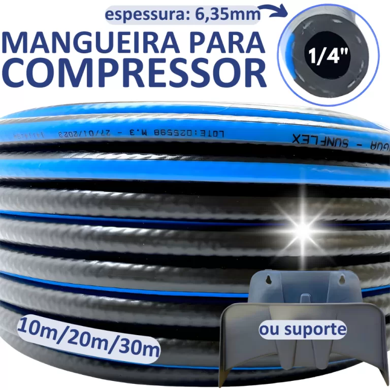 Mangueira Compressor Ar Comprimido Agua 10, 20, 30