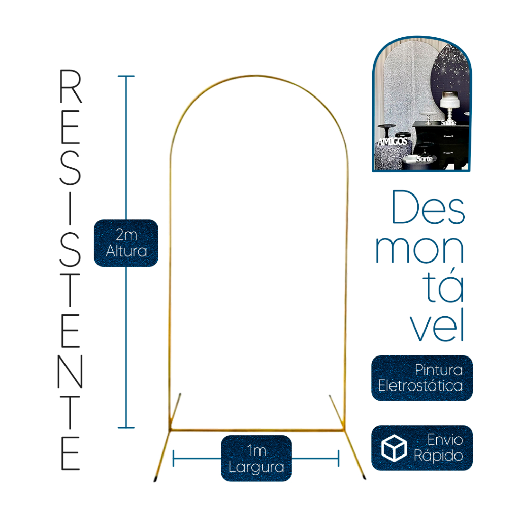 Painel Romano Suporte Estrutura Arco desmontavel 2×1 para Decoração de Festas e Eventos Pintura elet