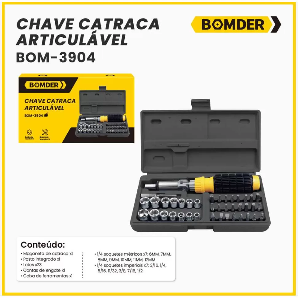Kit Jogo De Chave Fenda Philips Bits E Catraca 40 Peças + Maleta