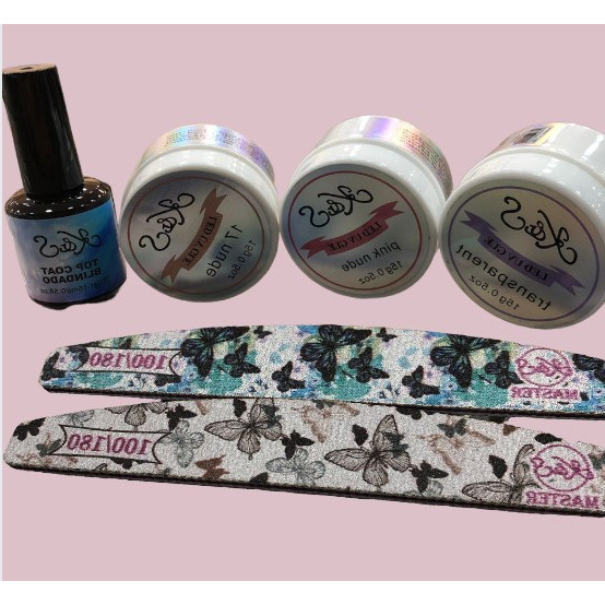 Kit com 3 Gel Transparent – Pink Nude –