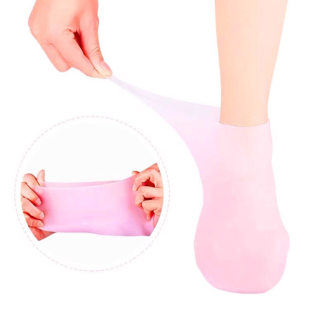 1/2/3 Pares Meias De Silicone Para O Cuidado Dos Pés Gel Hidratante Anti-Rachaduras Removedor De Pel