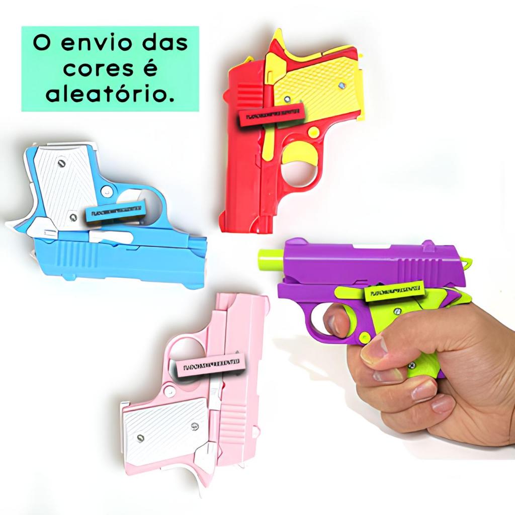 Mini Brinquedo Anti Estresse 3D Formato Arminha/Faquinha/Variado desenho