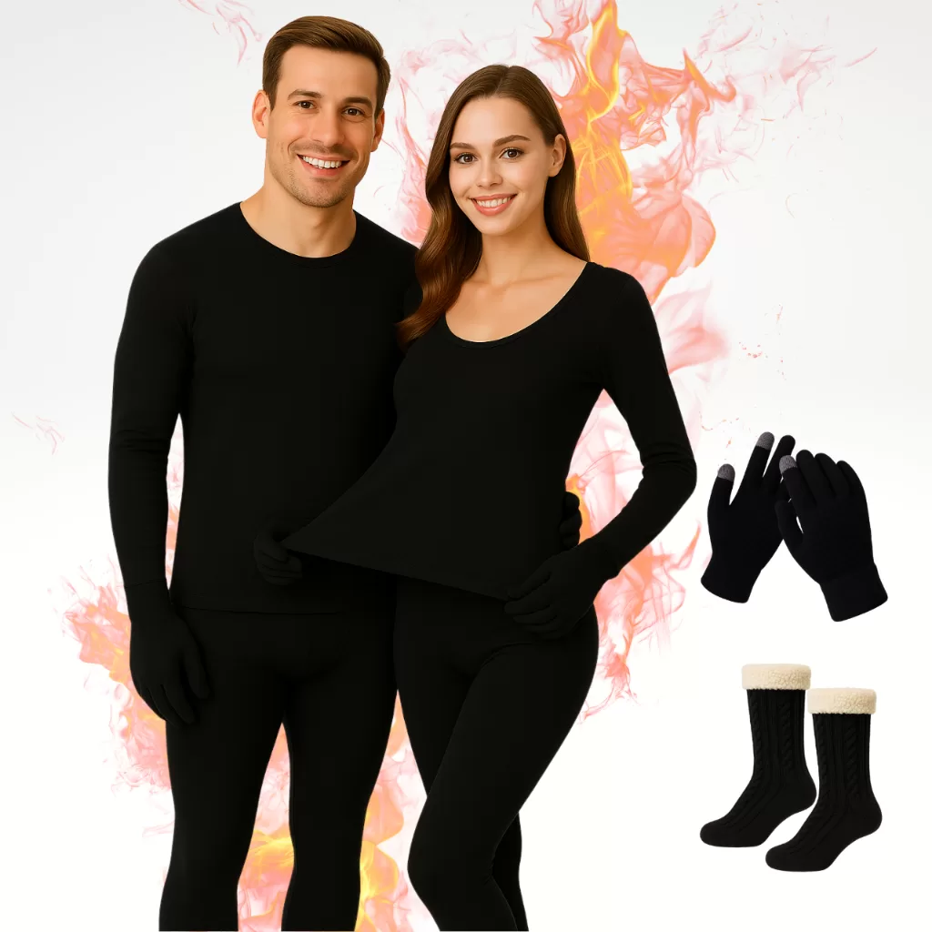 Kit Conjunto Segunda Pele Térmico + Meia + Luva) Inverno Masculina Feminina