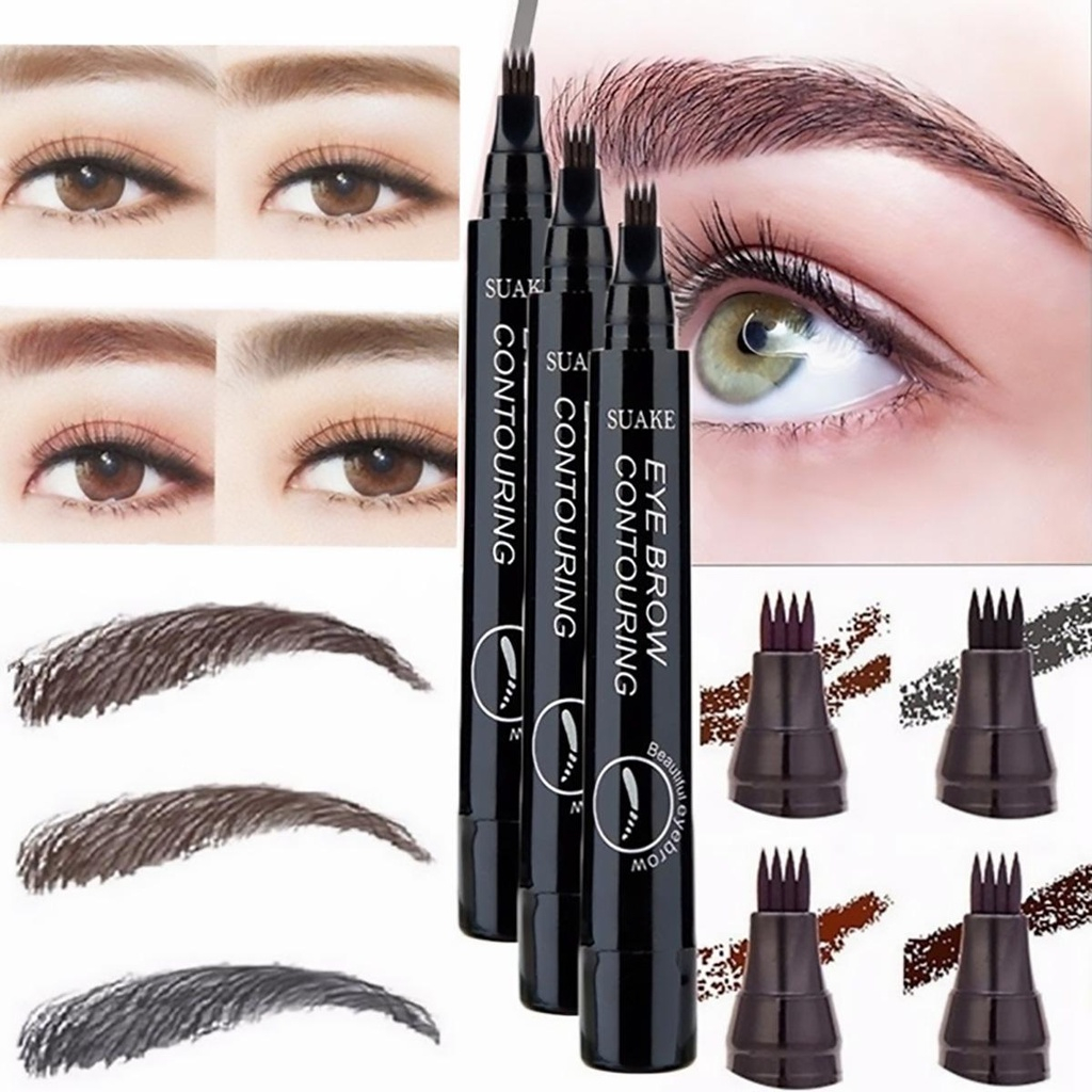 Caneta De Sobrancelha Microblading 3D Ponta De Garfo À Prova Dágua Lápis De Tatuagem De Longa Duraçã