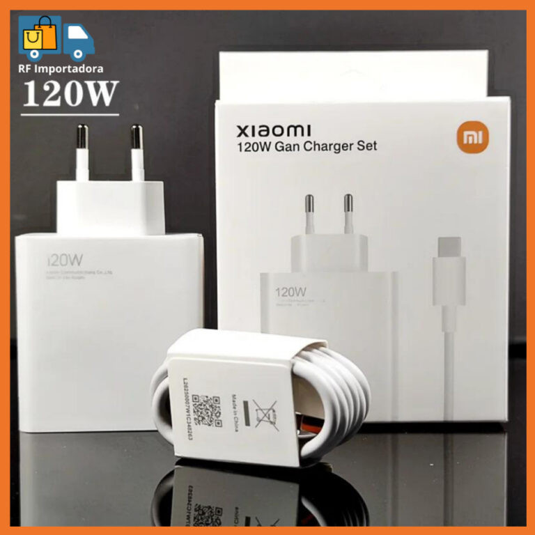 Carregador Completo Turbo Power Xiaomi Cabo USB + 