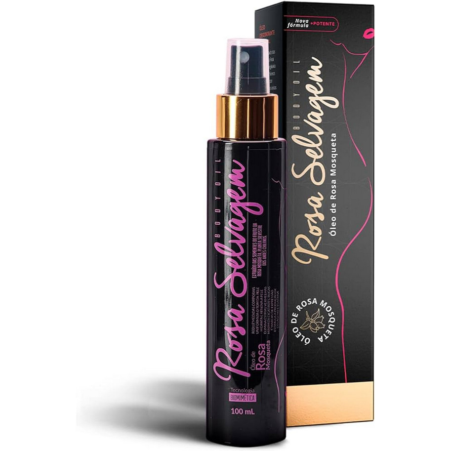 Rosa Selvagem Óleo Clareador de Pele Contra Manchas e Estrias 100ml