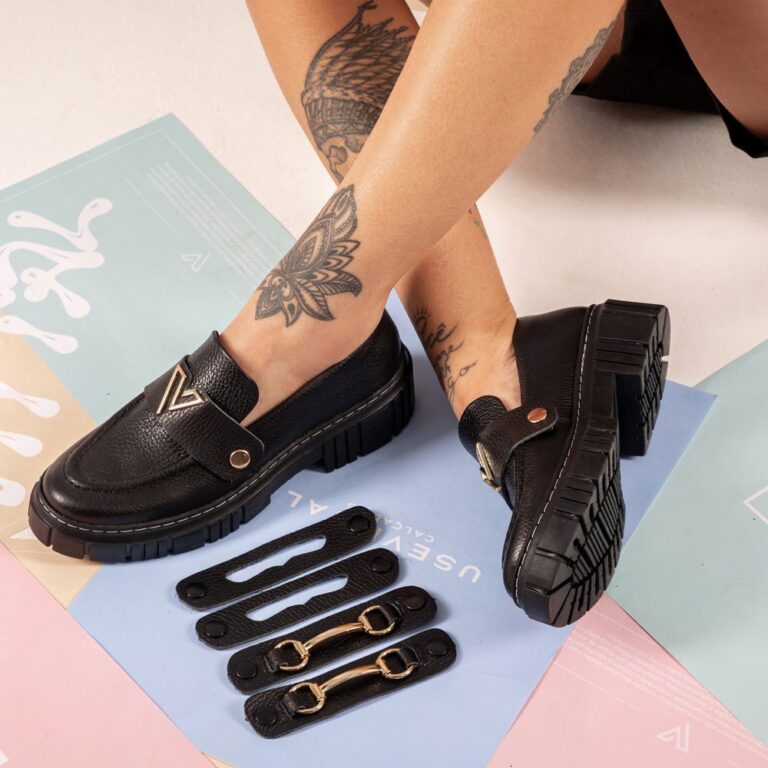 Kit Mocassim Feminino Vittal Couro Legítimo + 3 F