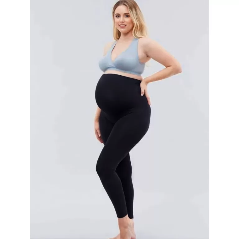 Calça legging gestante roupa maternidade alto con