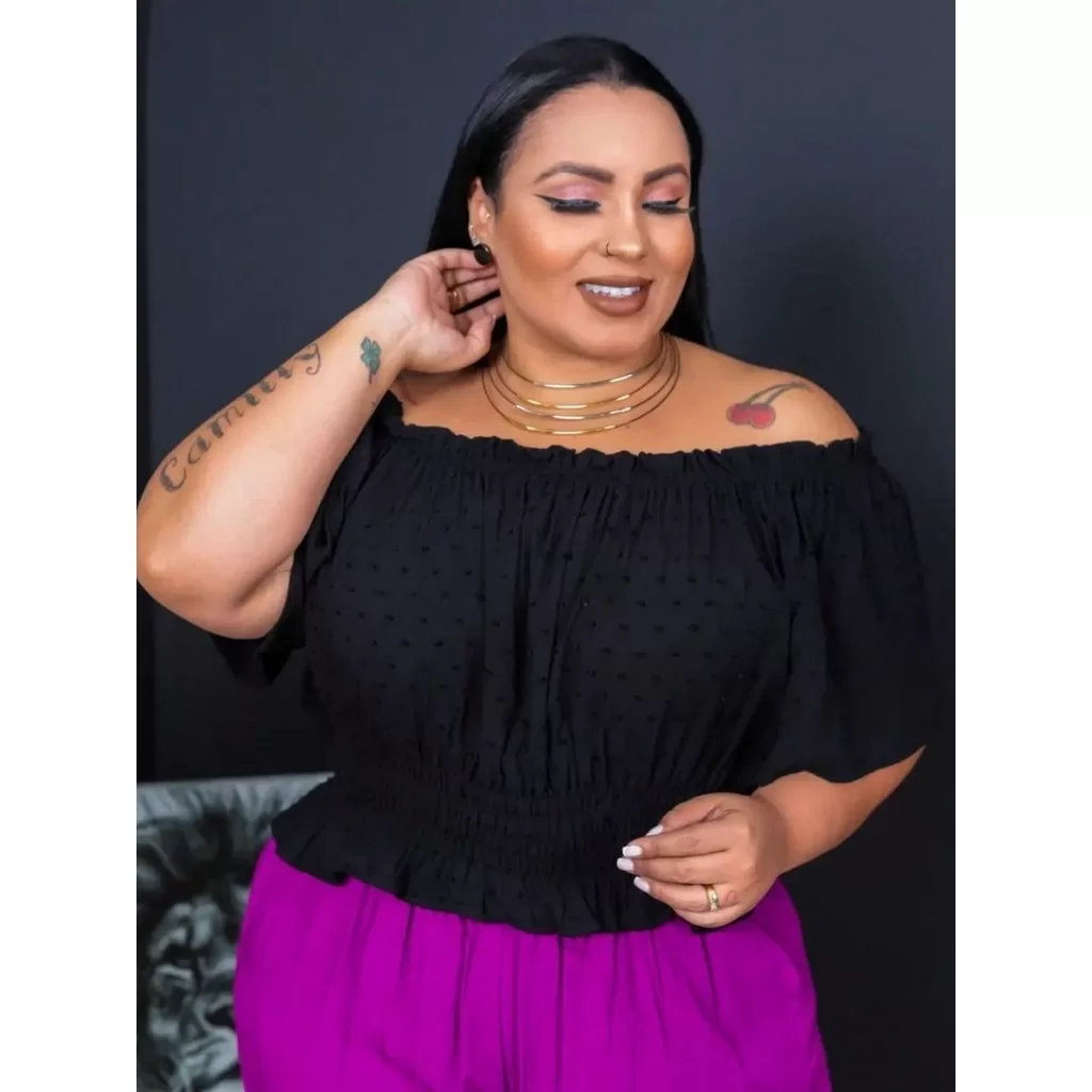 CIGANINHA VISCOLINHO PLUS SIZE – TAM ÚNICO ( VESTE 48 AO 52)
