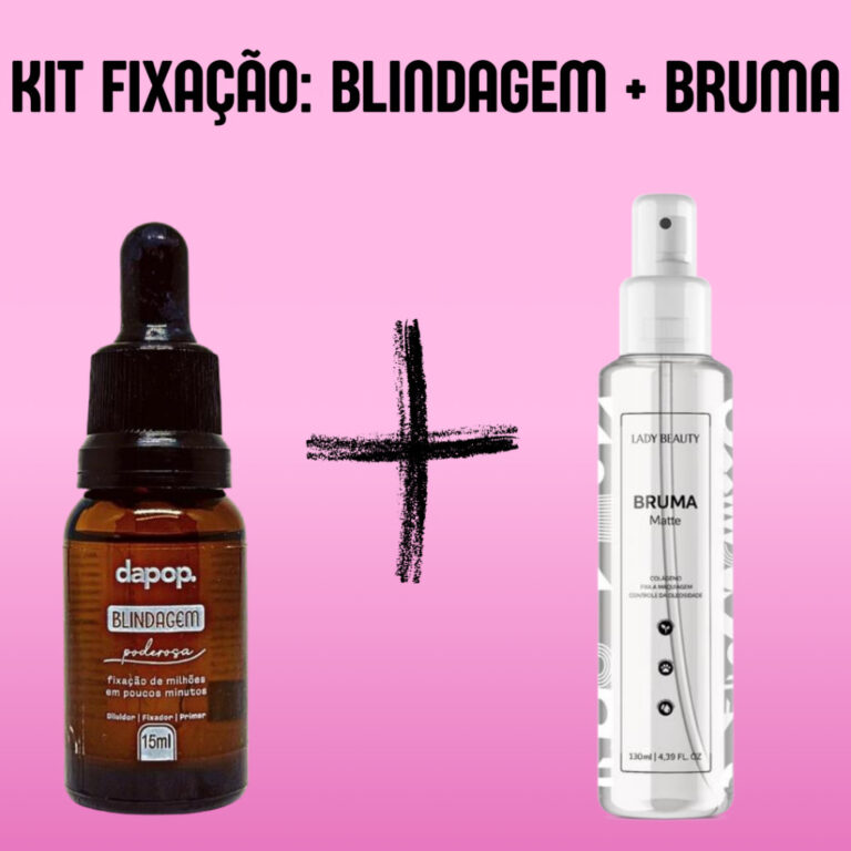 Kit Blindagem Poderosa 15 ml Dapop + Bruma Fixador